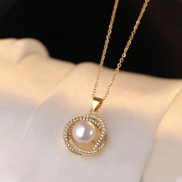 Pearl Stone Necklace