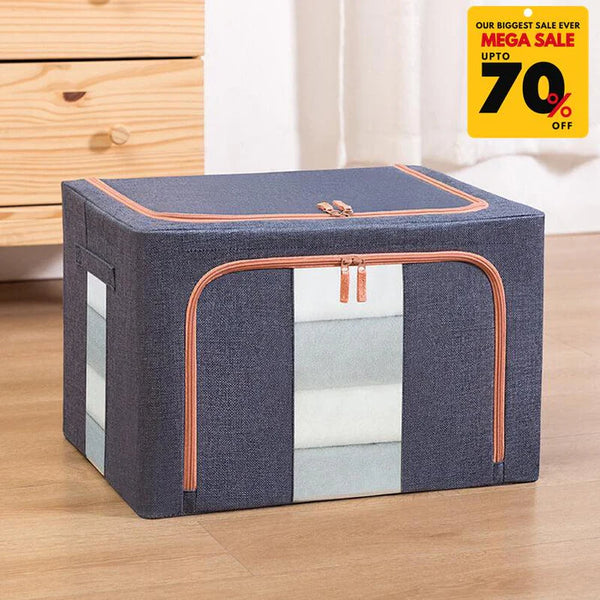 Large Capacity Storage Box With Metal Frame