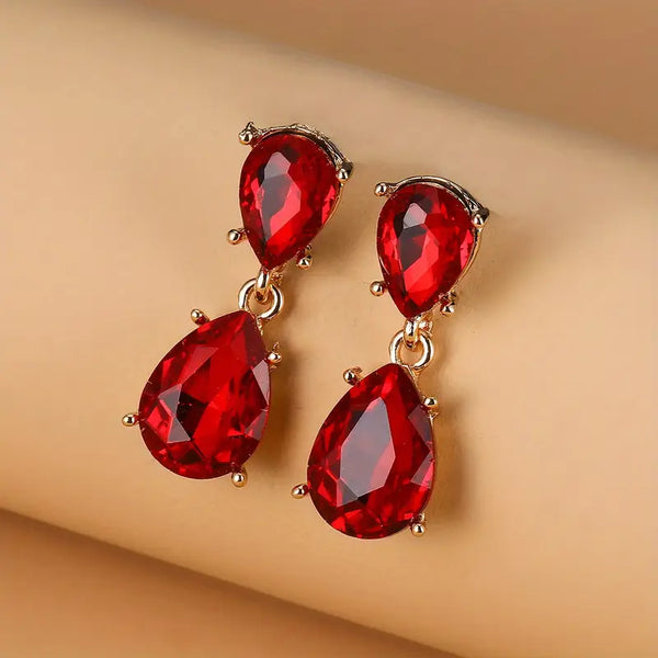Teardrop Crystal Earrings