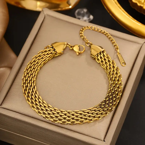 Wide Mesh Bracelet