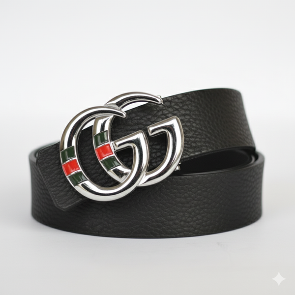 CRS BRANDED GG LEATHER BELT