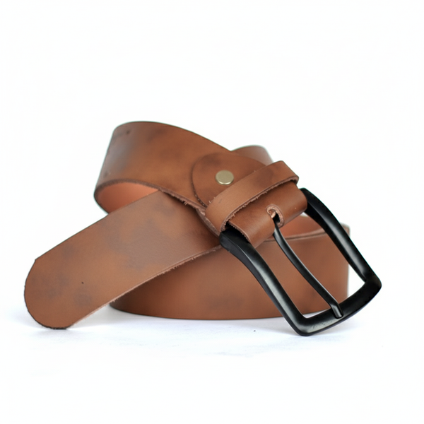 CRS PREMIUM MUSTARD BROWN LEATHER BELT