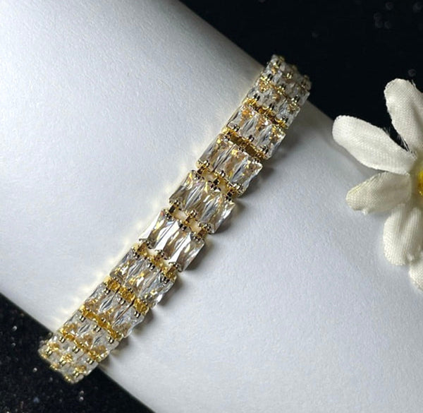 Three Stones Zircon Bracelet