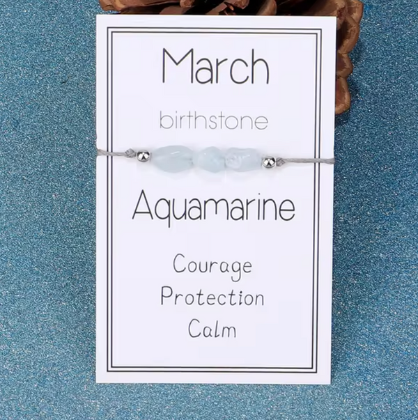 March Birthstone Bracelet