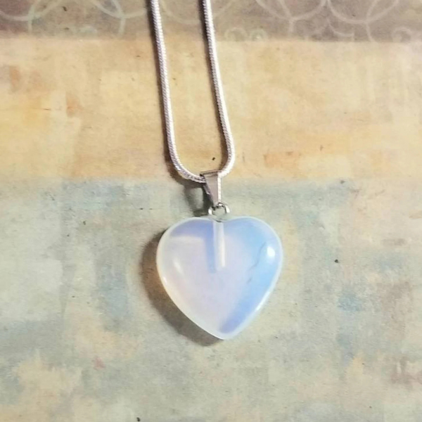Opal Heart Necklace