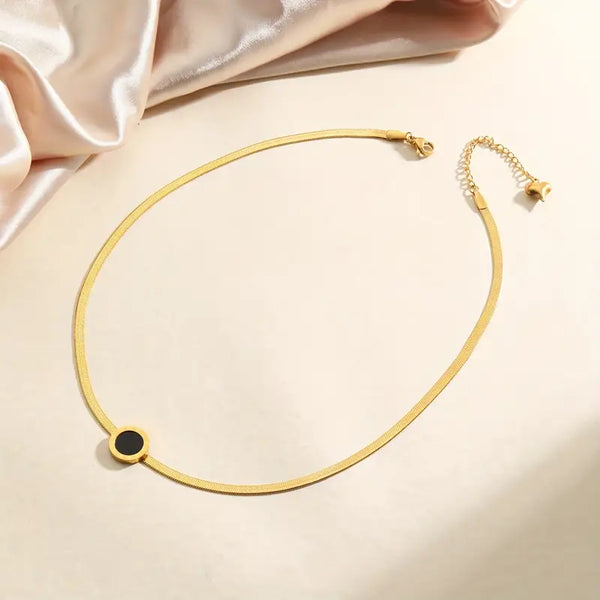 Snake Chain Roman Number Necklace